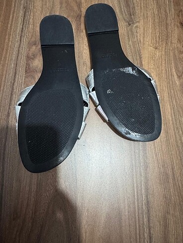 37 Beden siyah Renk Zara Basic Terlik 37 Numara