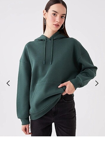 LC WAİKİKİ yeşil sweatshirt 