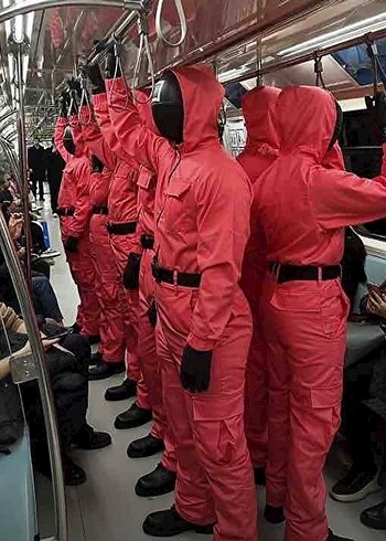 Squid game kostümü 2 tane var tanesi 500 - Görsel 2