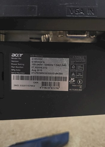 Acer Monitör kırık - Görsel 2