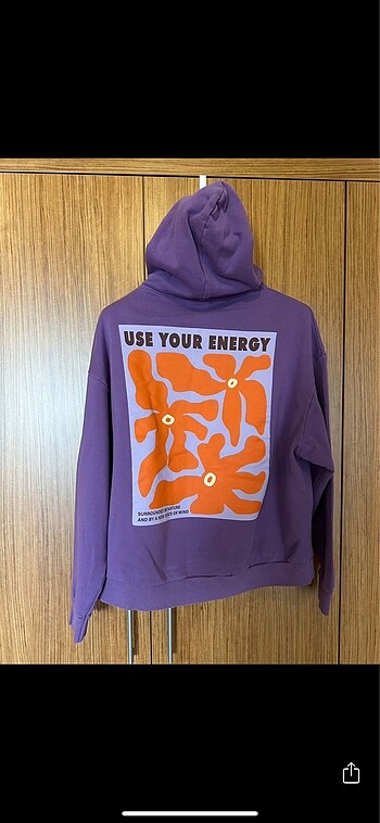 l Beden Pull&Bear mor sweatshirt
