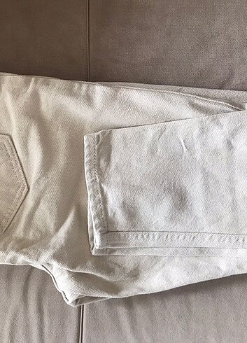 Diğer Ekru beli büzgülü pantolon