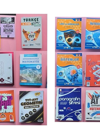 Beden Renk AZ KULLANILMIS Tyt ayt 11 yks test deneme kitap