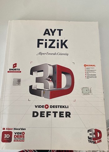 AYT Fizik 3D Video Destekli Defter
