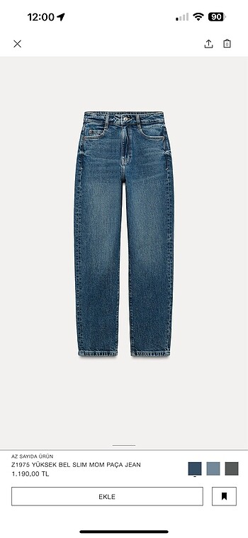 Zara Mom Jean