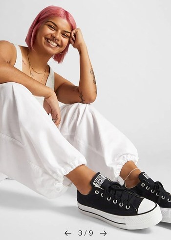 Converse ChuckTaylor All Star Unisex Siyah PlatformSneaker