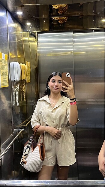 Bershka Bershka Şortlu Tulum