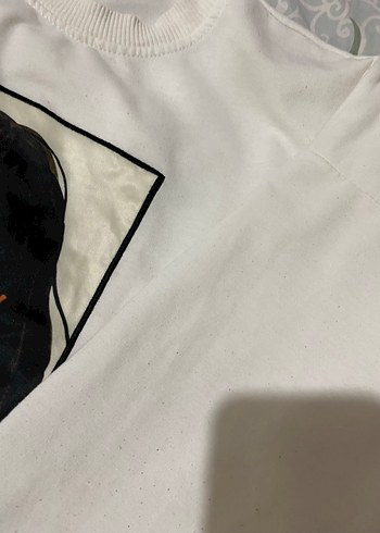 s Beden Beyaz Baskılı Kadın Sweatshirt
