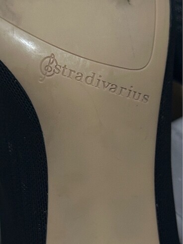 Stradivarius Dolgu topuk transparan topuklu