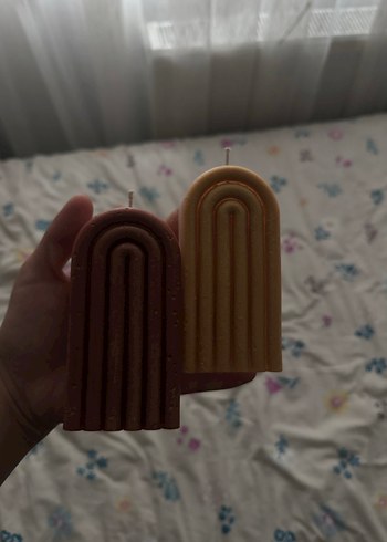 Beden kahverengi Renk El Yapımı Koyu Kahverengi Dekoratif Mum