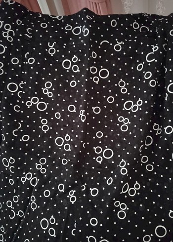 Siyah Puantiyeli Piliseli Midi Hamile Eteği - Görsel 4