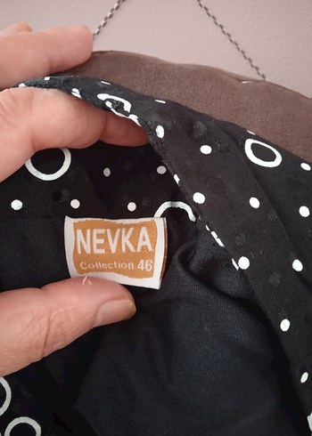 Siyah Puantiyeli Piliseli Midi Hamile Eteği - Görsel 6