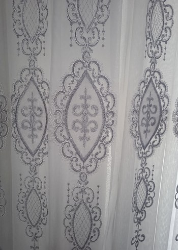 Gri Nakışlı Beyaz Perde fonlarida mevcuttur - Görsel 7