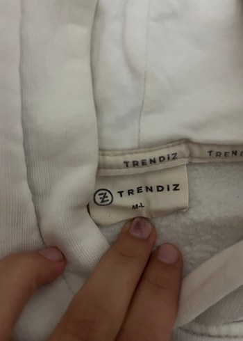 Beyaz Baskılı Kadın Sweatshirt - Görsel 3