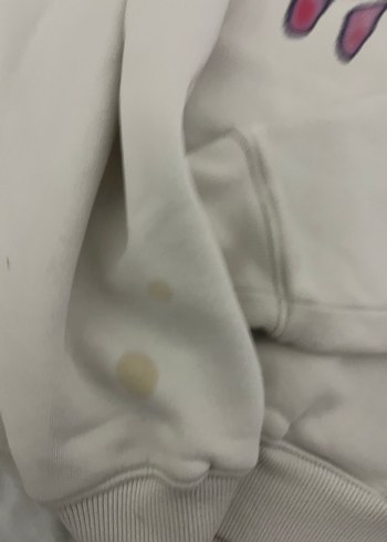 Beyaz Baskılı Kadın Sweatshirt - Görsel 2