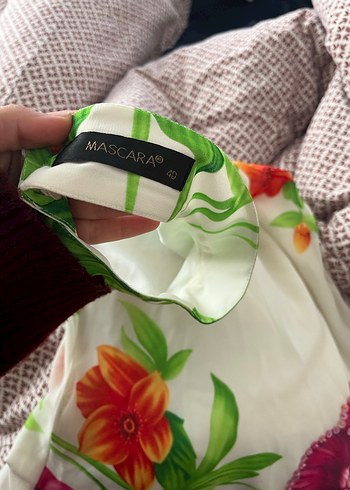 Çiçek Desenli Uzun abiye elbise - Görsel 4