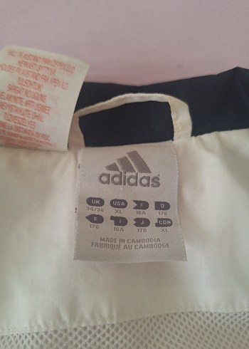 Beyaz Adidas Spor Ceket - Görsel 2