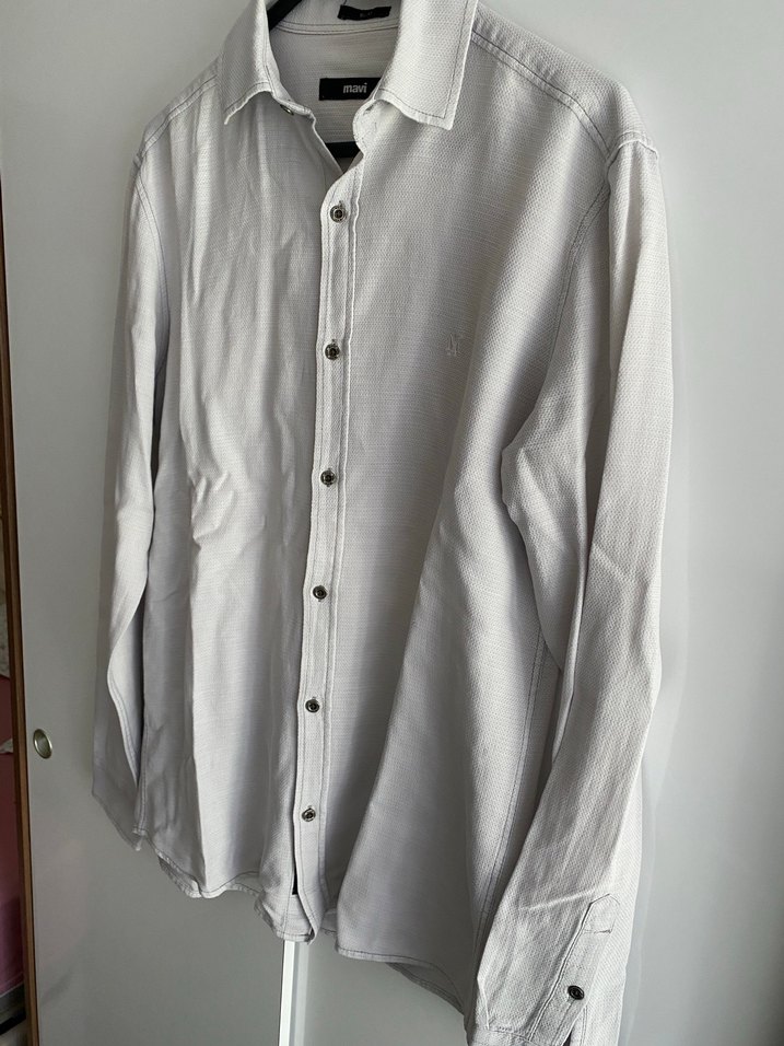 Mavi Erkek Gömlek - Görsel 3