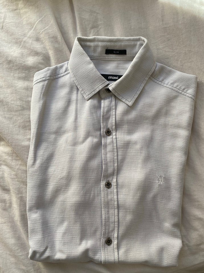 Mavi Erkek Gömlek - Görsel 5