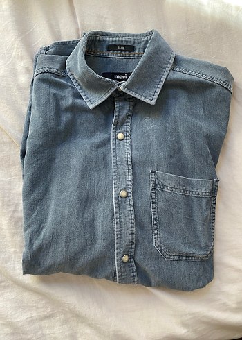 Mavi Erkek Gömlek - Görsel 5