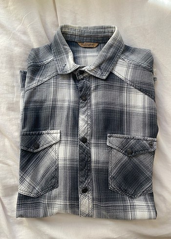 Erkek Kareli Düğmeli Gömlek - Görsel 6