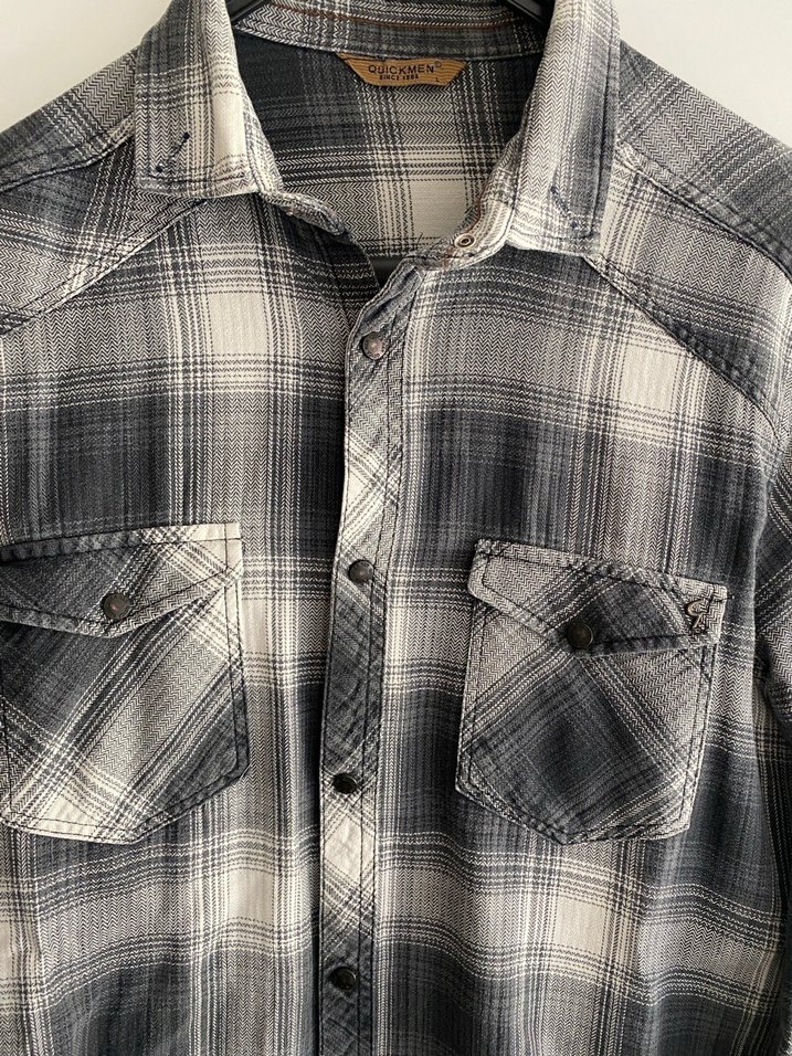 Erkek Kareli Düğmeli Gömlek - Görsel 5