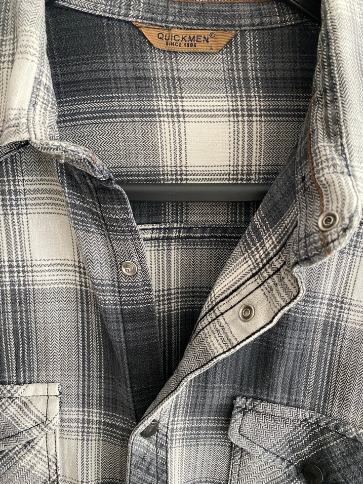 Erkek Kareli Düğmeli Gömlek - Görsel 2