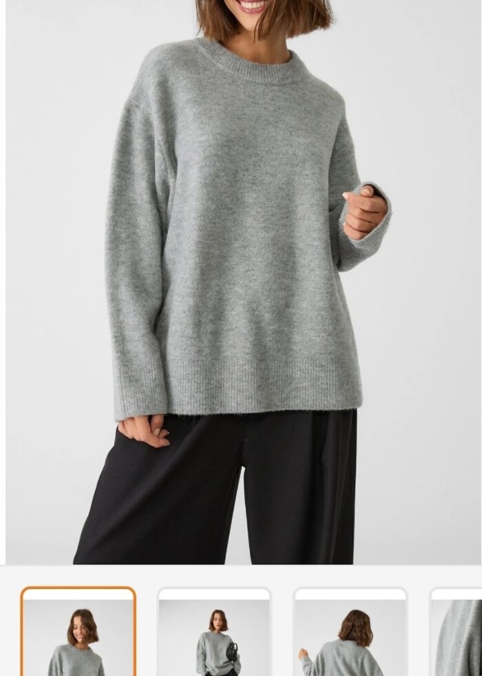 Stradivarius Yumuşak dokulu triko kazak - Görsel 2