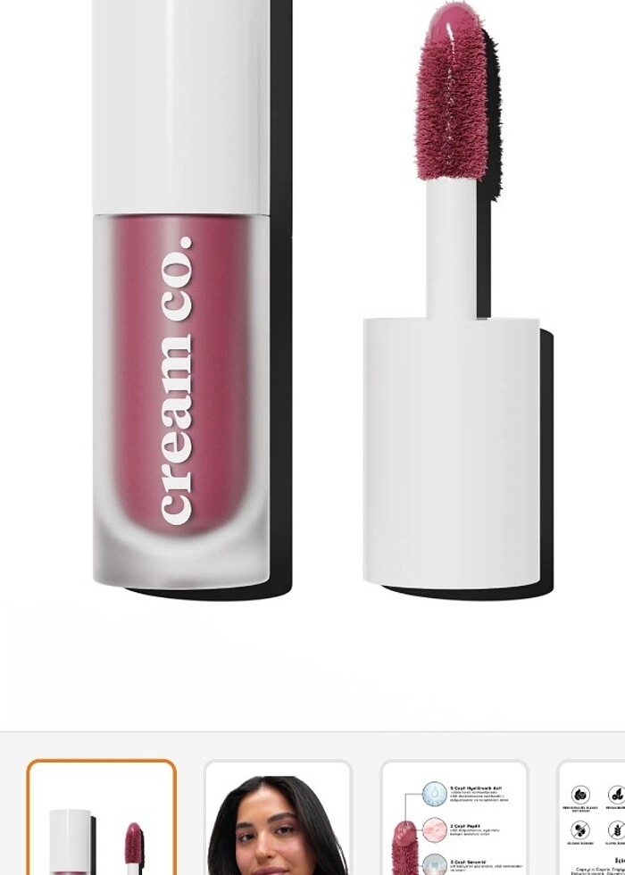 Cream Co. Glow Tint Rich Berry 502 - Görsel 2