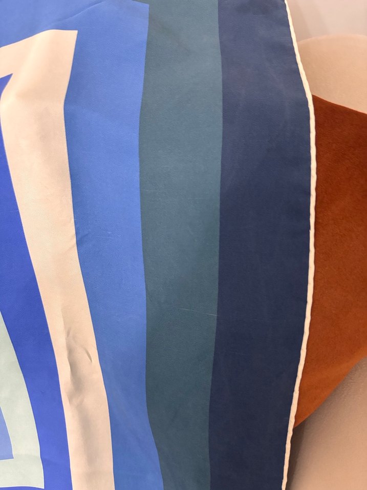 Kadın Mavi Bohem Drapeli Fular eşarp - Görsel 2