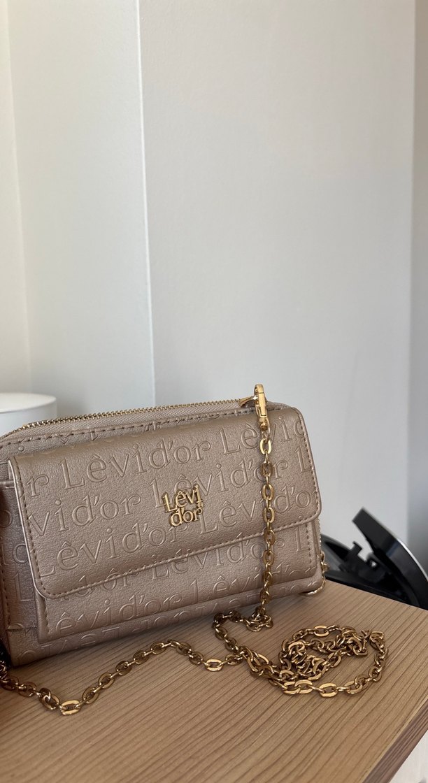 Bej Deri Kadın Fermuarlı Cüzdan - Görsel 3