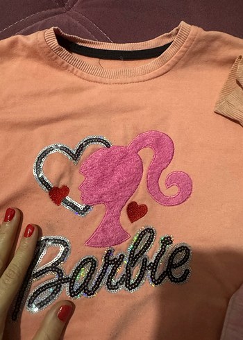 Pembe Kız Çocuk Kapüşonlu Sweatshirt - Görsel 3