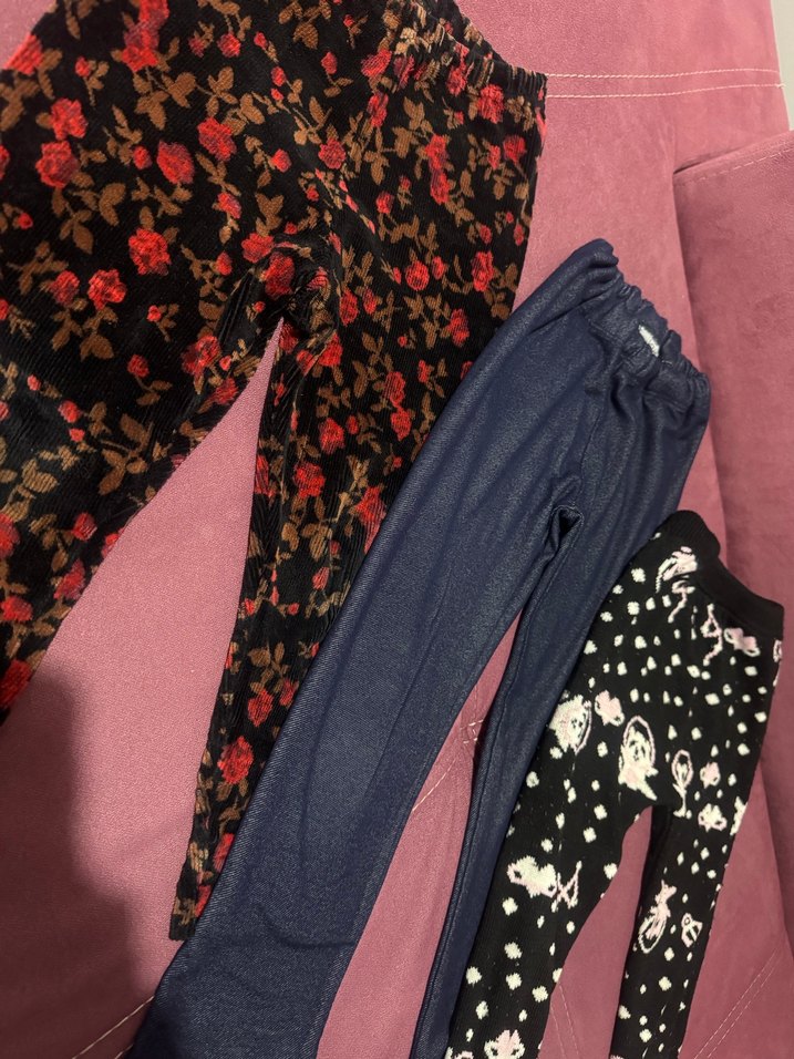 Kızlar için Çok Renkli Rahat Tayt - Görsel 2