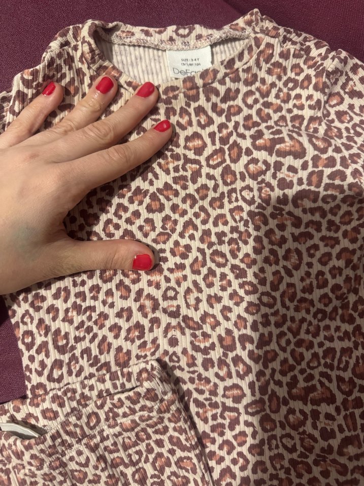 Kız Çocuk Çok Renkli Uzun Kollu Pijama Takımı - Görsel 3