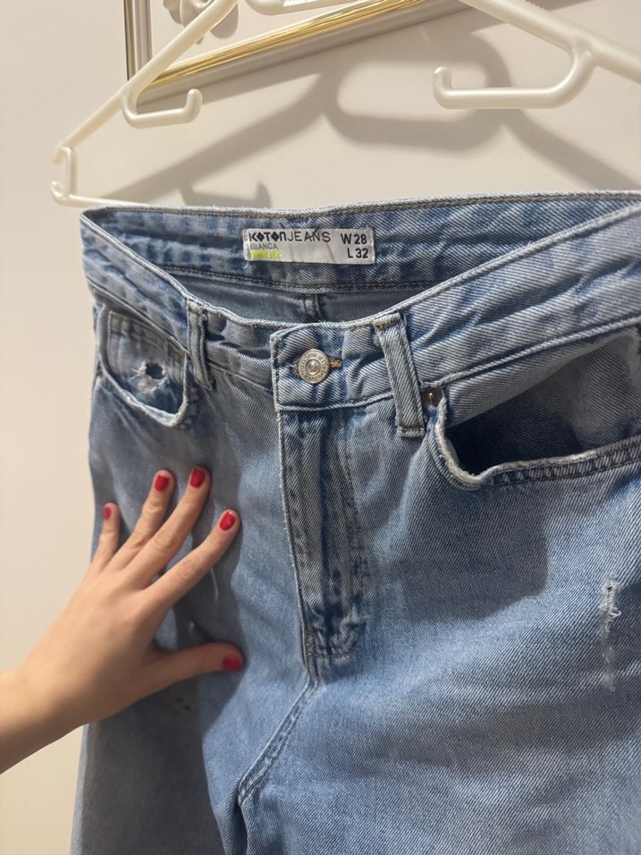 Mavi Salaş Kadın Midi Kot Pantolon - Görsel 2