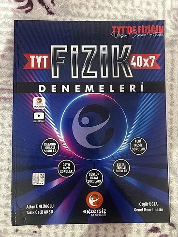 Egzersiz Yayınları Tyt Fizik Deneme