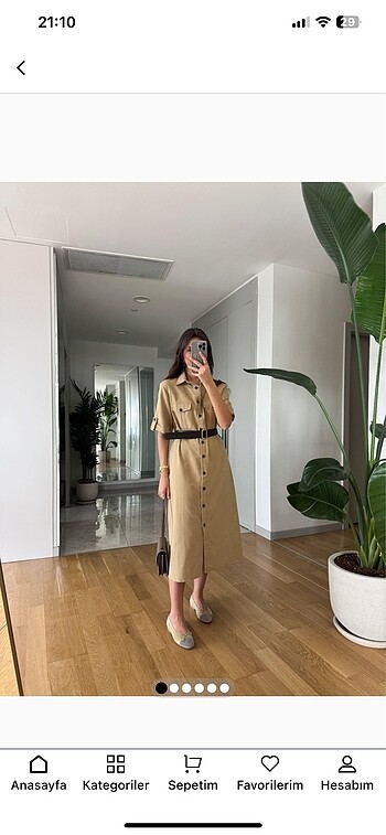 Butik Merve Aksoy camel elbise