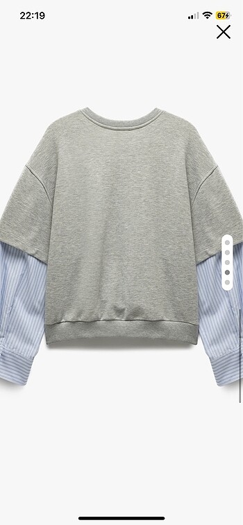 m Beden gri Renk Koton Sweatshirt