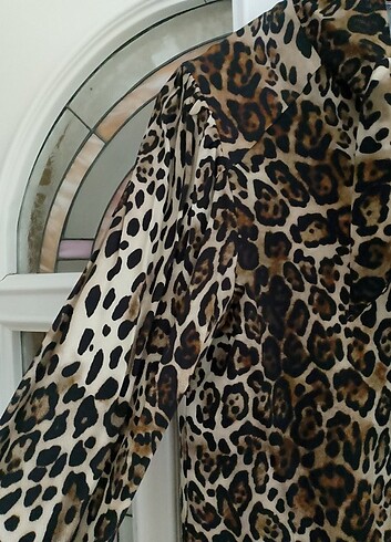 s Beden Leopar gömlek