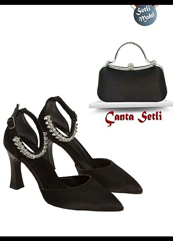 Guiza ayakkabı çanta set