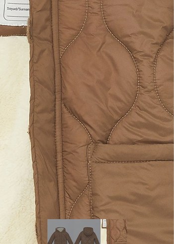 Düğmeli Kahverengi Erkek Çocuk Mont - Görsel 3