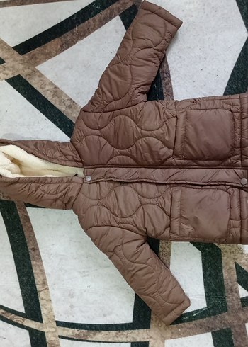 Düğmeli Kahverengi Erkek Çocuk Mont - Görsel 4