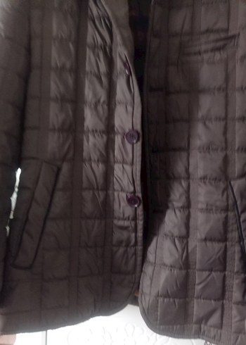 Düğmeli Kahverengi Erkek Midi Mont - Görsel 5