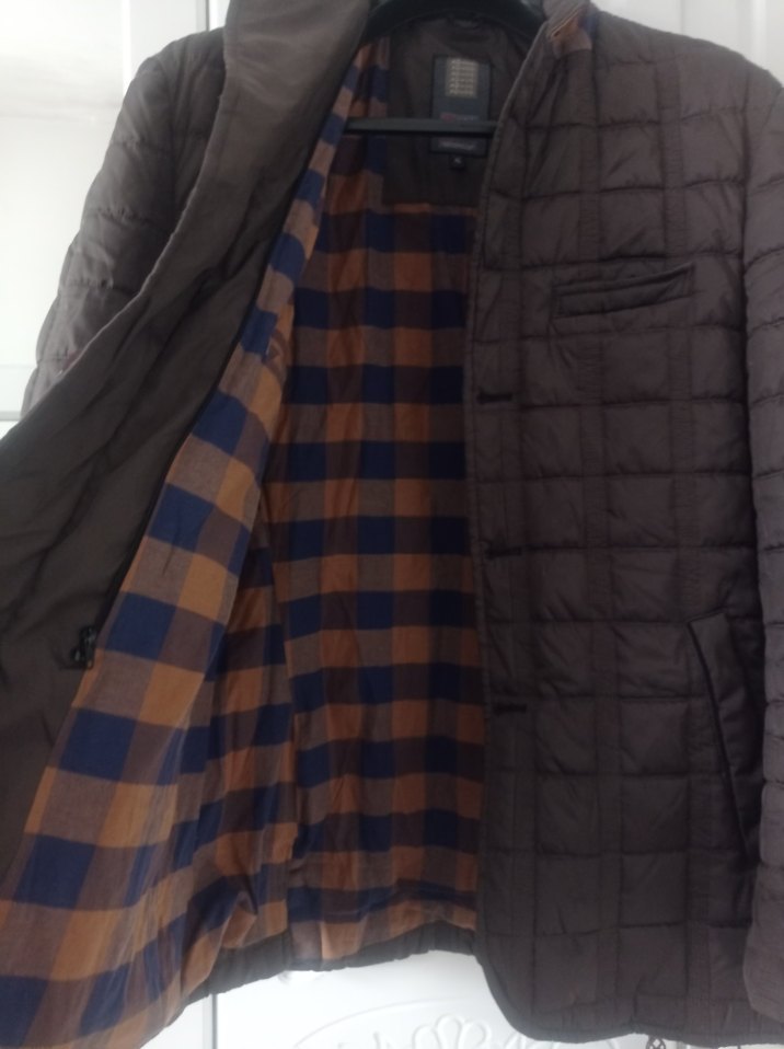 Düğmeli Kahverengi Erkek Midi Mont - Görsel 4