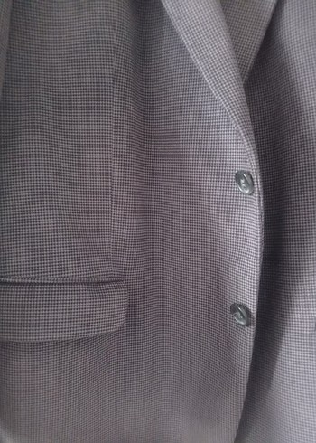 Düğmeli Koyu Gri Erkek Takım Ceketi - Görsel 4
