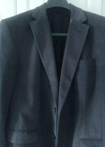 Düğmeli Koyu Gri Erkek Takım Ceketi - Görsel 3