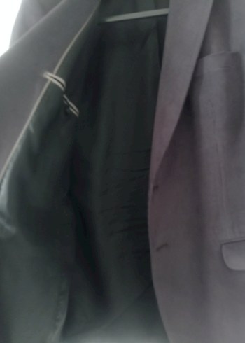 Düğmeli Koyu Gri Erkek Takım Ceketi - Görsel 5