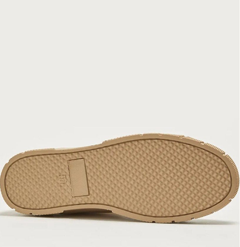 Bej Platform Topuklu Kadın Spor Ayakkabı - Görsel 3