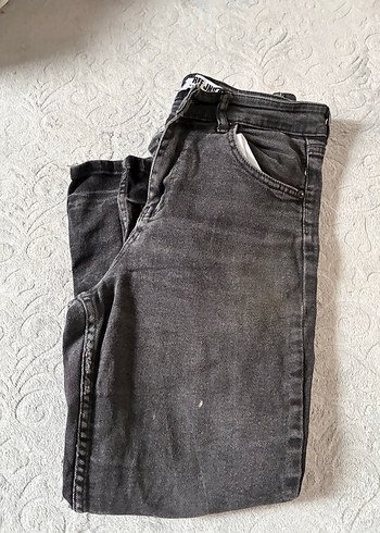 Gri Sade Kadın Kot Pantolon