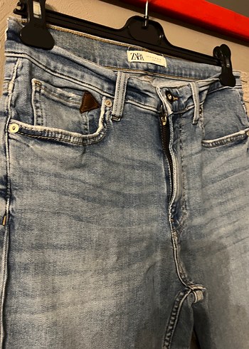 42 Beden Zara Erkek Mavi Regular Fit Denim Jean